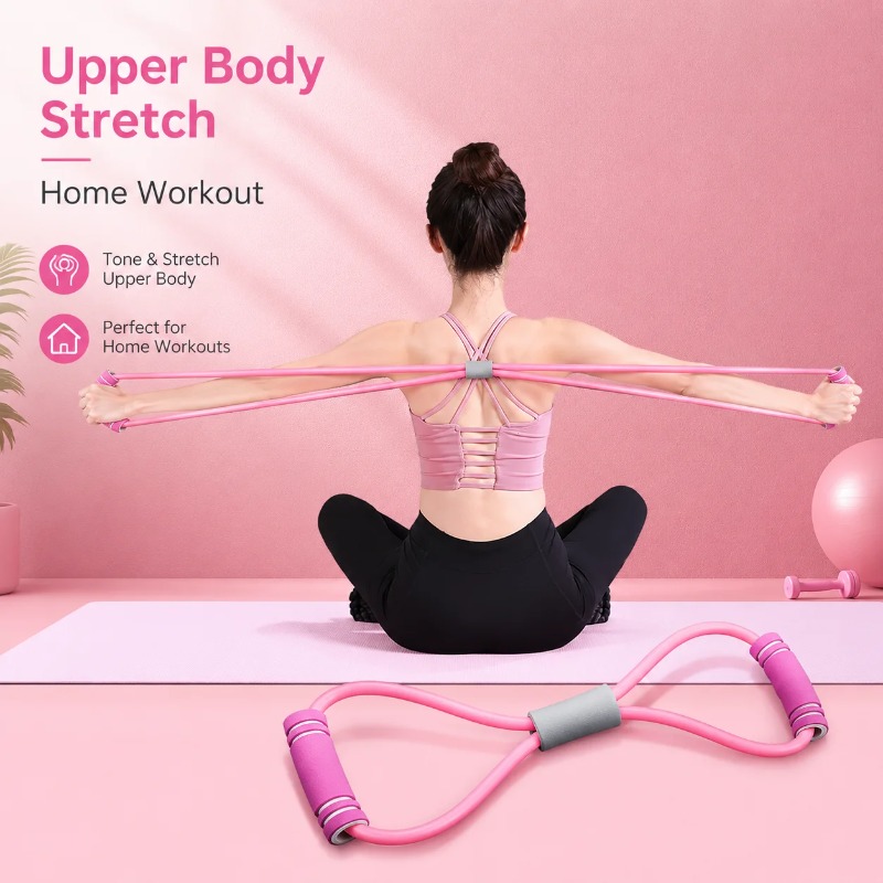 Yoga Fitness At Home - Bandes de résistance avec mousse, accessoires