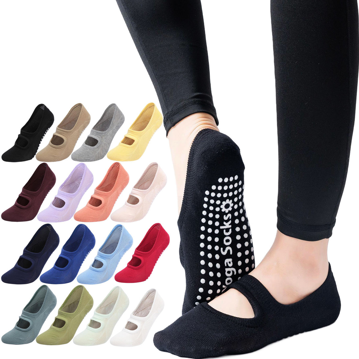Yoga Fitness Dance - Chaussettes de yoga pour femmes de