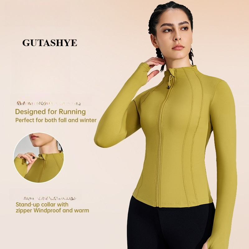 Yoga Daily Fitness - Veste de yoga zippée à manches