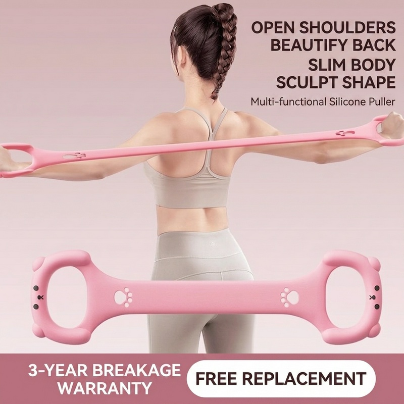 Yoga Fitness Resiliation - Extenseur de poitrine en silicone de