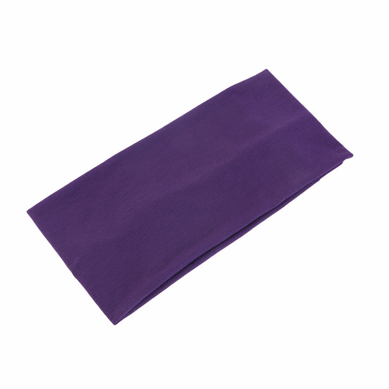 Yoga Daily Fitness - Bandeau unisexe couleur unie, large et