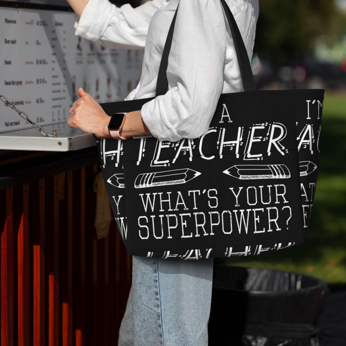 Sac fourre-tout de plage « I'm - Yoga Fitness Teacher avis et prix