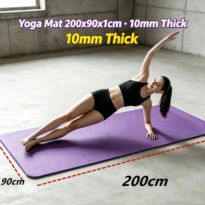 Grand tapis de yoga antidérapa - Yoga Fitness Resiliation avis et prix