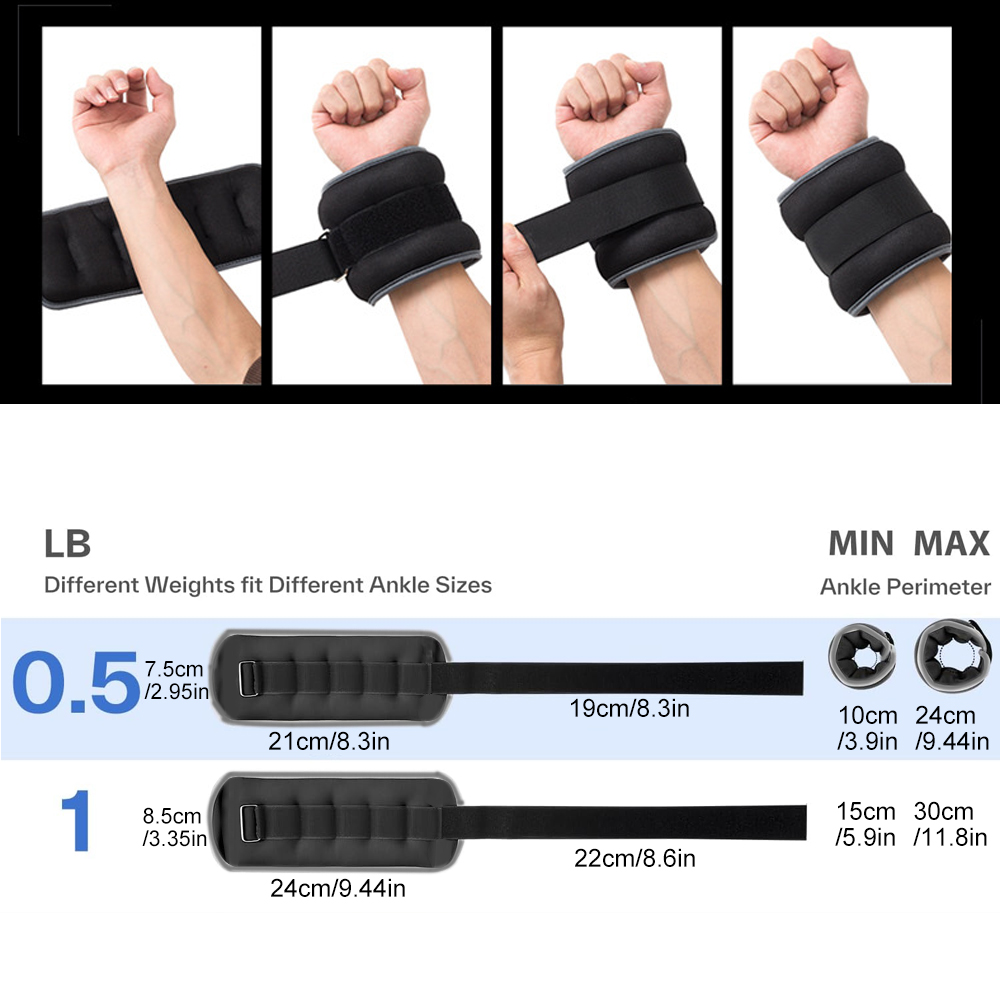 1 paire de poids de poignet, p - Ankle Weights avis et prix