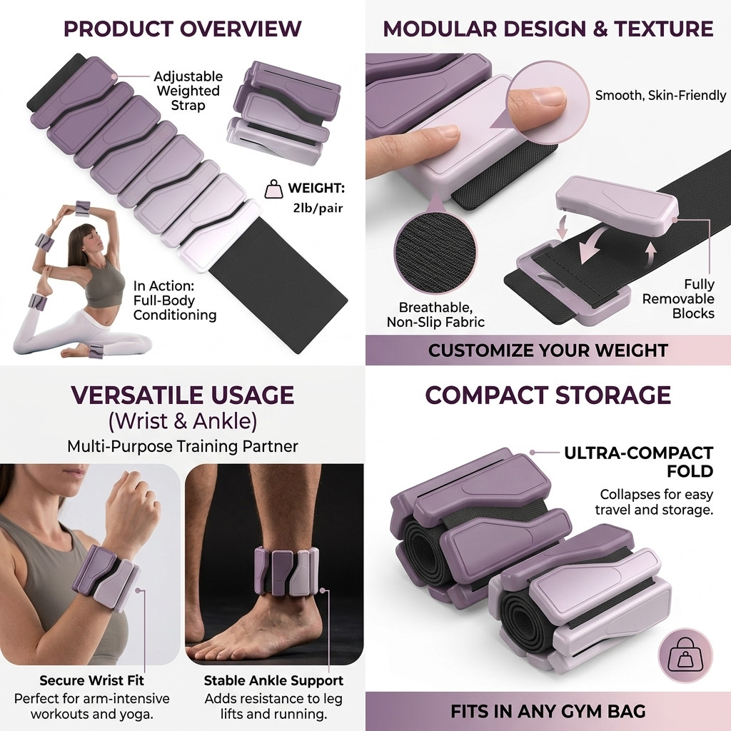 Bracelets lestés en silicone d - Ankle Weights avis et prix