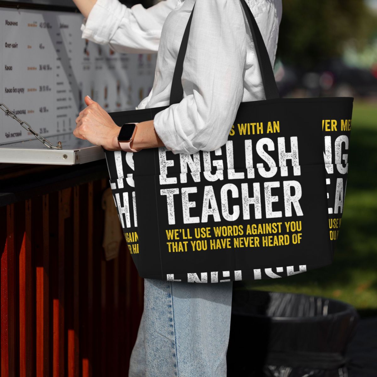 Sac fourre-tout de plage « Nev - Yoga Fitness Teacher avis et prix