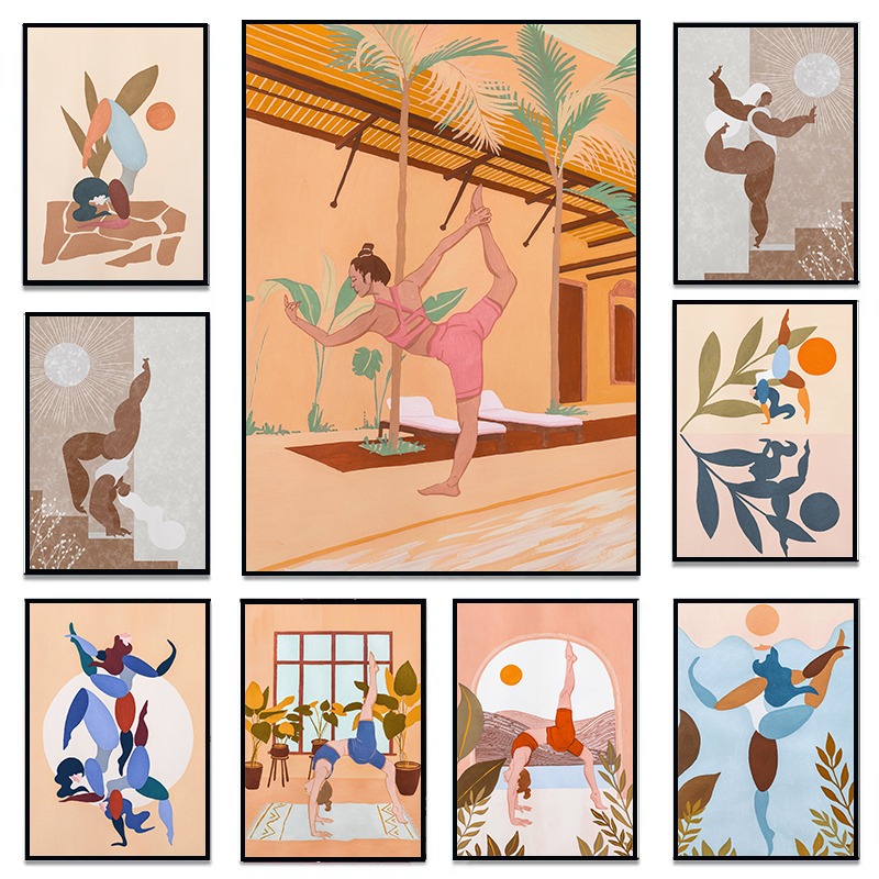 Affiche et impressions abstrai - Yoga Fitness Images avis et prix